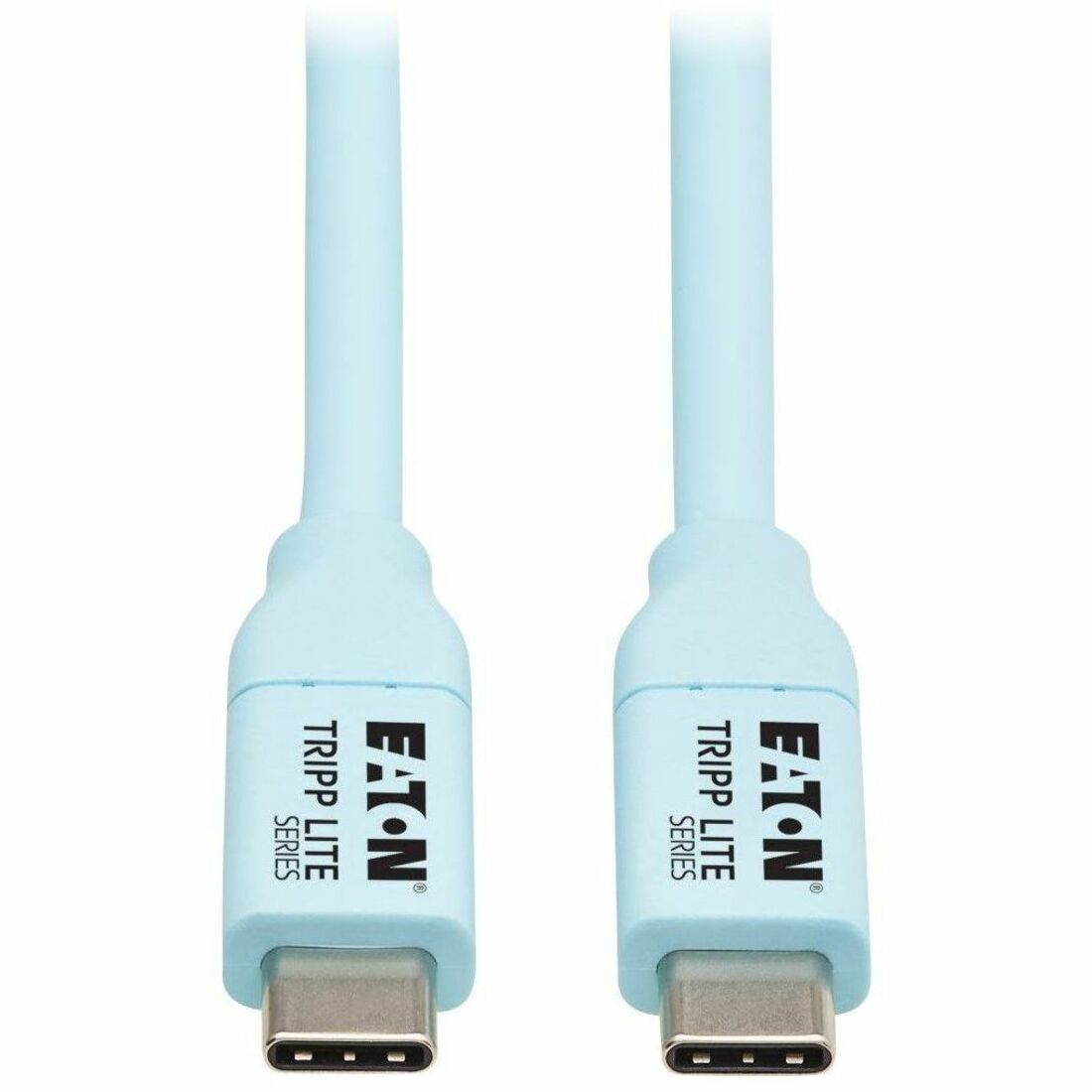Eaton Tripp Lite Series Safe-IT USB-C Cable (M/M), Antibacterial, Ultra Flexible, 240W PD Charging, Light Blue, 6 ft. (1.8 m) — U040AB-006CS5LB