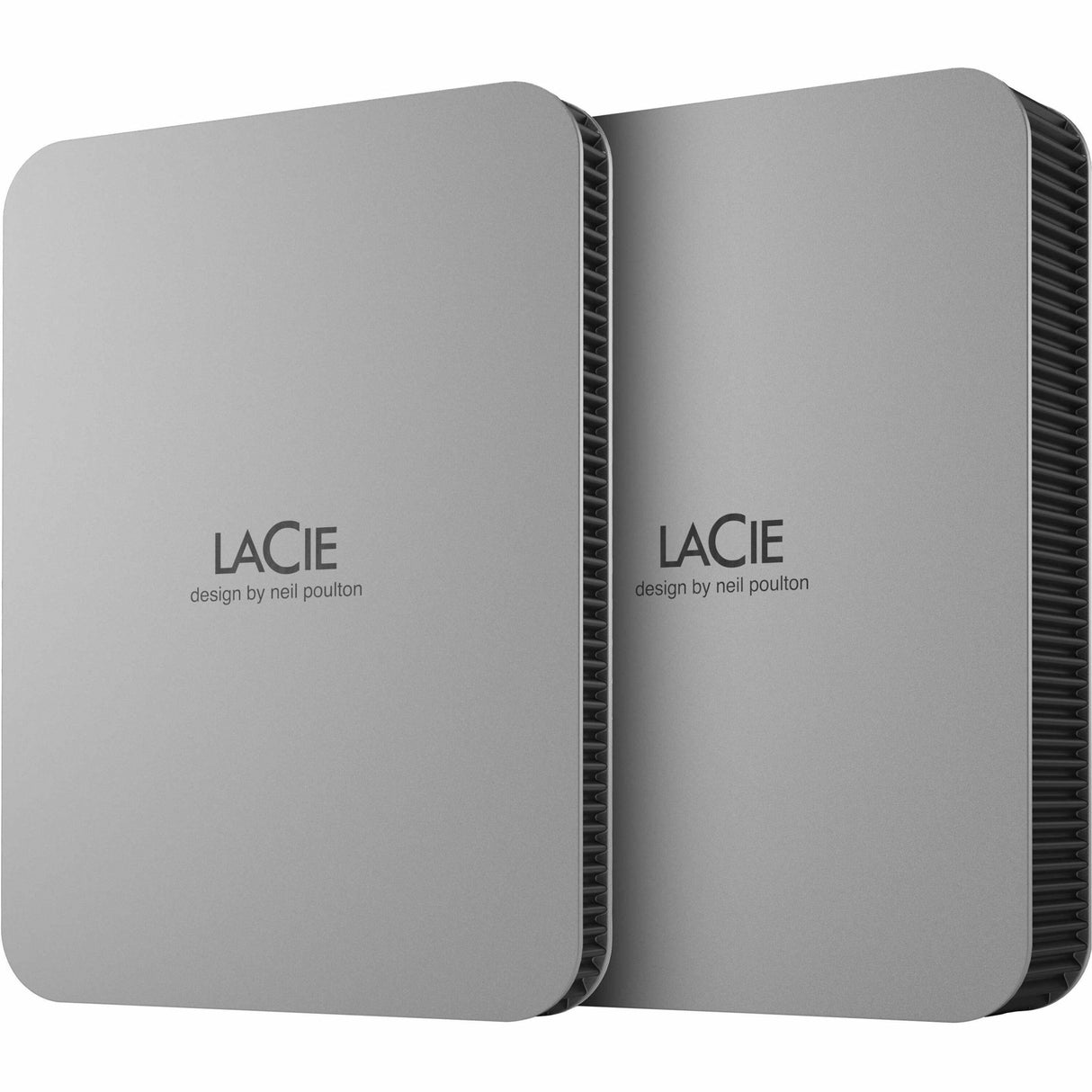 LaCie STLP2000400 2 TB Portable Hard Drive - External - Moon Silver — STLP2000400