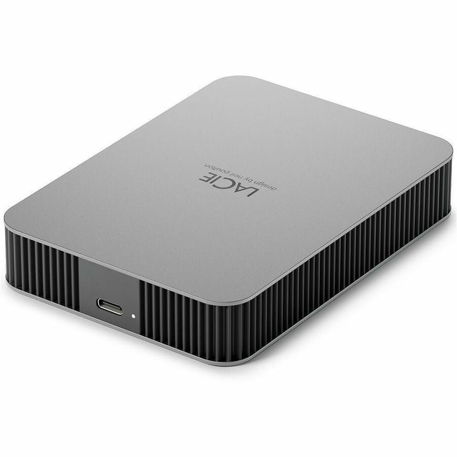 LaCie STLP2000400 2 TB Portable Hard Drive - External - Moon Silver — STLP2000400