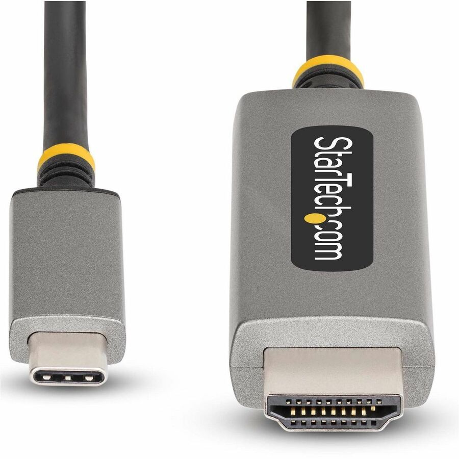 StarTech.com 6ft (2m) USB-C to HDMI Adapter Cable, 8K 60Hz, 4K 144Hz, HDR10, USB Type-C to HDMI 2.1 Converter, USB-C/USB4/TB3/4 Compatible — 135B-USBC-HDMI212M