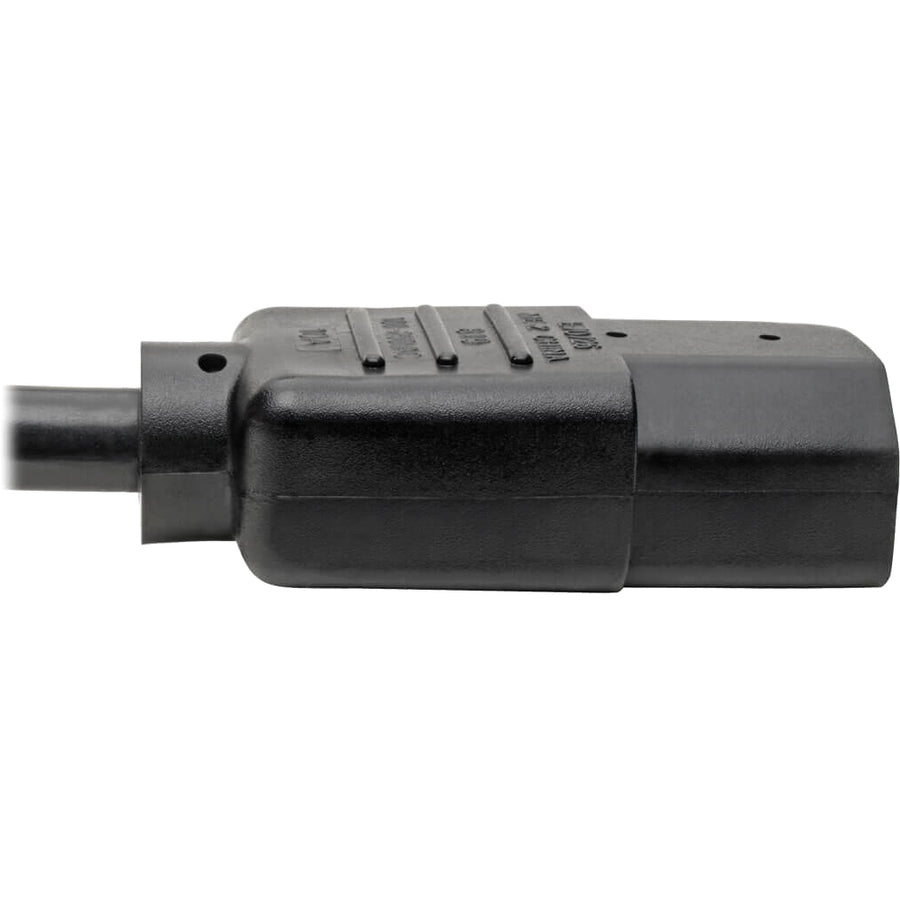 Eaton Tripp Lite Series Hospital-Grade Power Cord, NEMA 5-15P to C13 - Green Dot, 10A, 125V, 18 AWG, 6 ft. (1.83 m), Black — P006-006-HG10