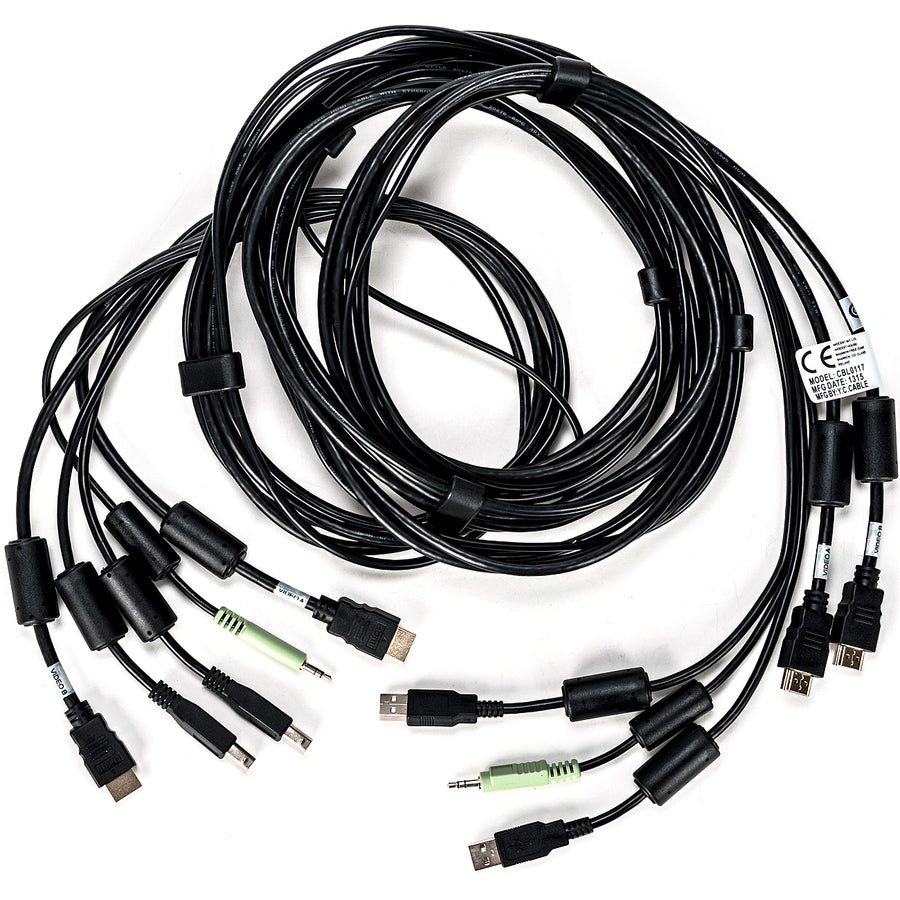 Vertiv Avocent USB Keyboard and Mouse, Dual HDMI and Audio Cable, 10 ft. for Vertiv Avocent SV and SC Series Switches — CBL0117