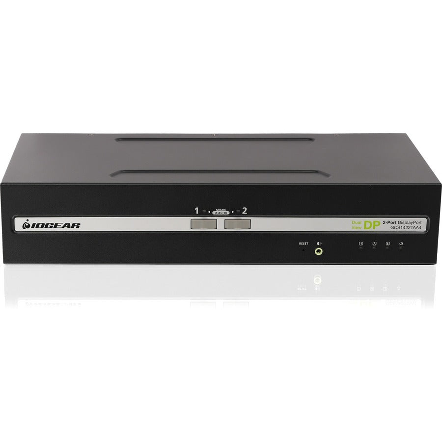 IOGEAR 2-Port Dual View DisplayPort KVM Switch w/Audio — GCS1422TAA4
