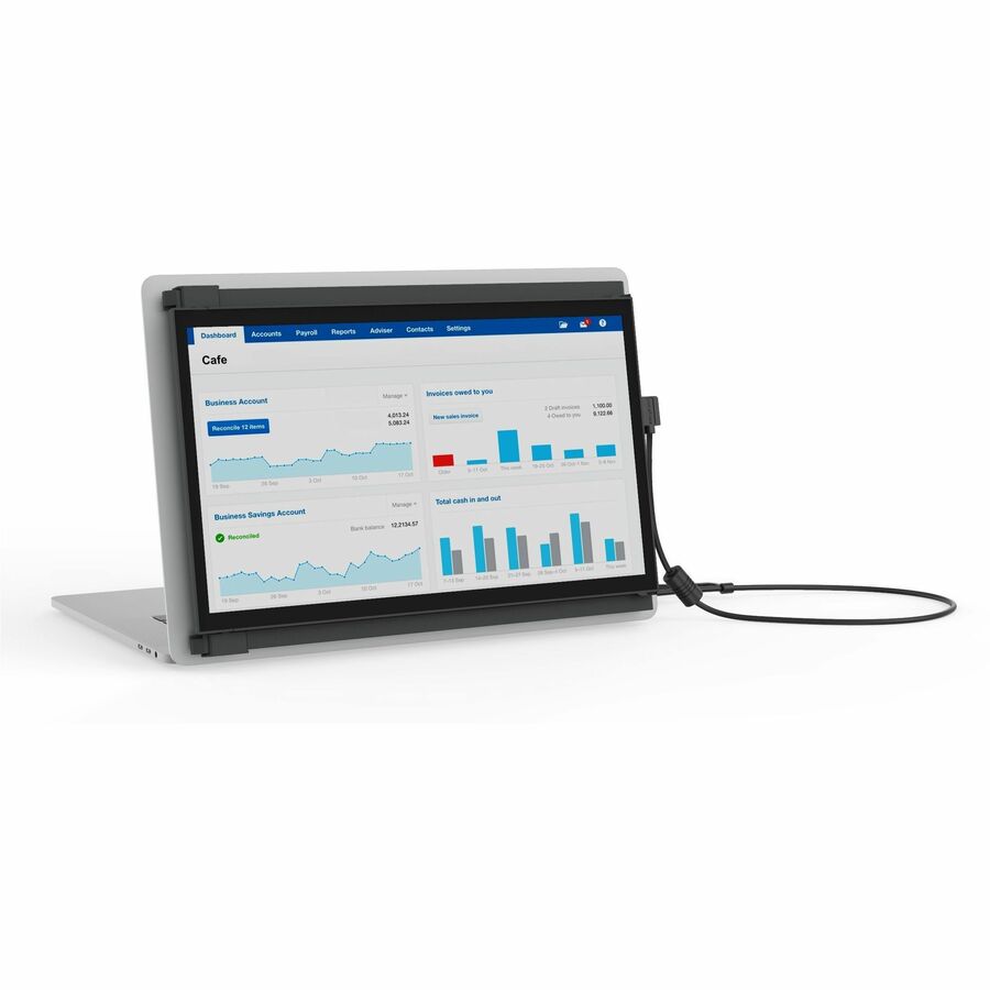 Mobile Pixels DUEX Plus 101-1006P04 13" Class LCD Monitor - Black — 101-1006P04