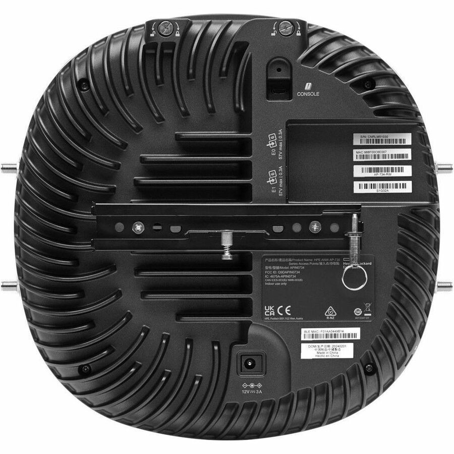 HPE AP-734 Tri Band Wi-Fi 7 IEEE 802.11 a/b/g/n/ac/ax/be 9.30 Gbit/s Wireless Access Point - Indoor/Outdoor — S1G33A