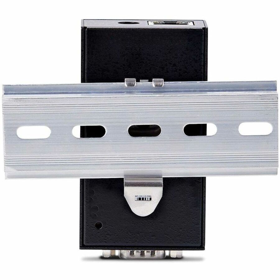 StarTech.com 1-Port Serial to Ethernet Adapter, 802.3af PoE Powered Serial Device Server, Wall/DIN Rail Mount, LAN To DB9 Converter, TAA — I13P-SERIAL-ETHERNET