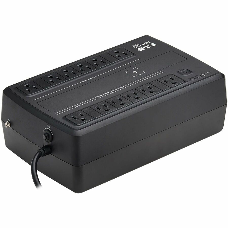 Eaton Tripp Lite Series 750VA 450W 120V Line-Interactive Cloud-Connected UPS with Remote Monitoring, 12 NEMA 5-15R Outlets (6 Surge + 6 Surge and Battery Backup), 5-15P Plug, Desktop — AVR750UNC