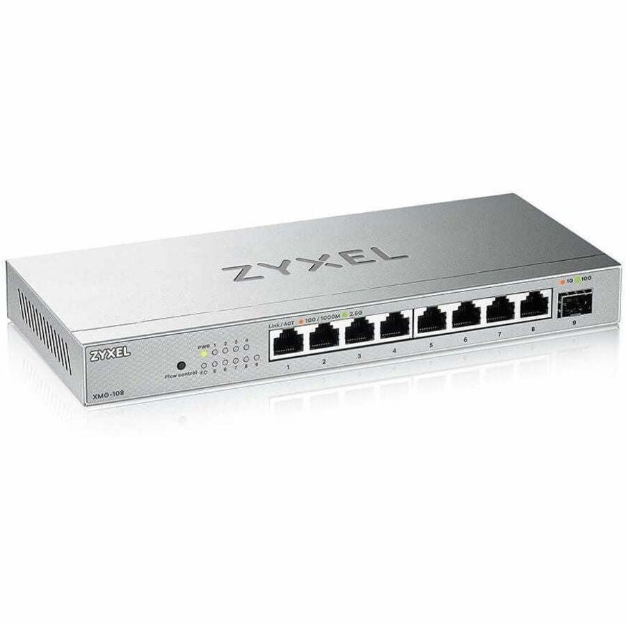 ZYXEL 8-Port 2.5G Unmanaged Switch with 10G Uplink — XMG108