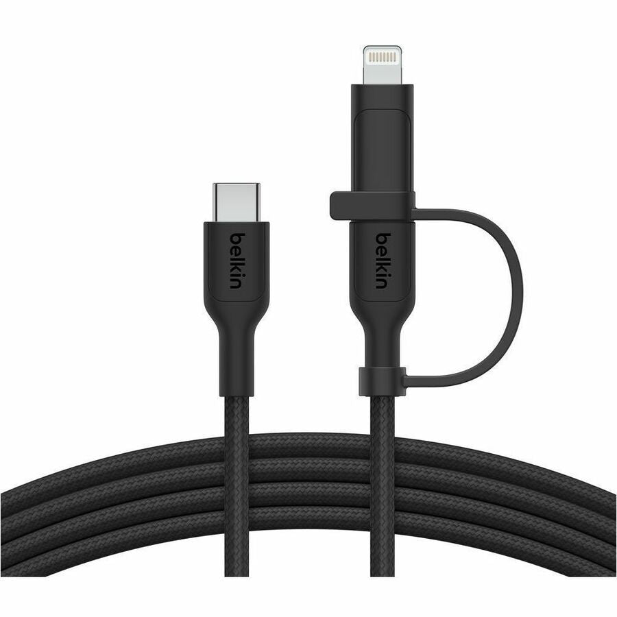 Belkin BoostCharge Pro 2-in-1 Cable with USB-C and Lightning Connector — CAC003fq1.5MBK