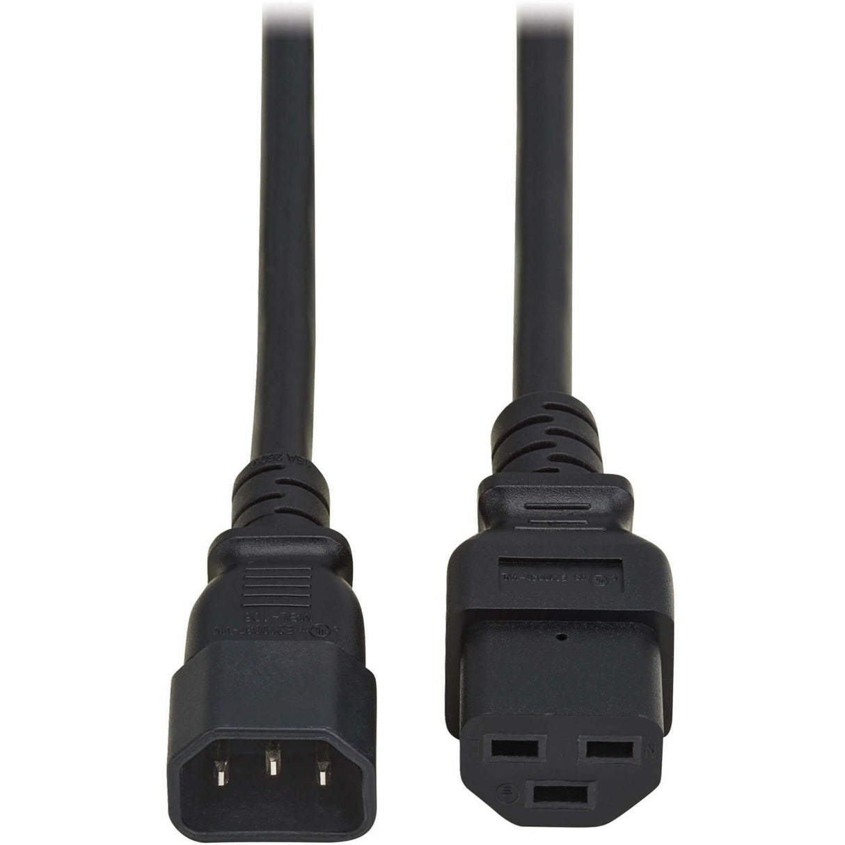 Eaton Tripp Lite Series Power Cord, C14 to C21 - Heavy-Duty, 15A, 250V, 14 AWG, 2.5 ft. (0.76 m), Black — P037-2P5
