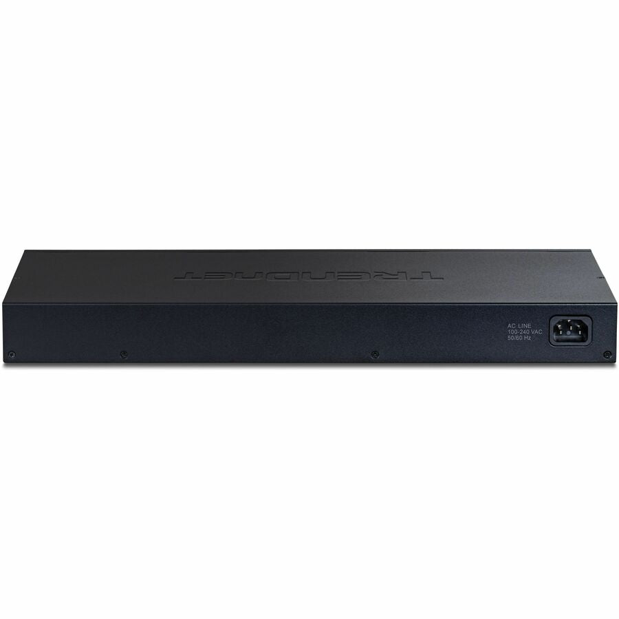 TRENDnet 28-Port Multi-Gig Switch, TEG-S50284, 24 2.5Gb RJ45 Ports, 4 x 10G SFP+ Ports, NDAA TAA Compliant, Lifetime Protection, 200Gbps Switch Capacity, Rack Mount Ready, Black — TEG-S50284