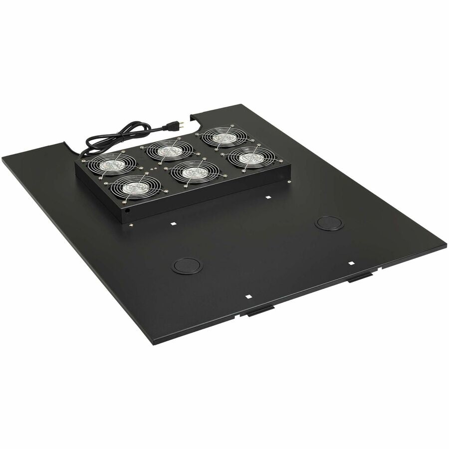 Eaton Tripp Lite Series SmartRack Roof-Mounted Fan Panel for Wide Rack Enclosure Cabinets - 6 120V Fans, 630 CFM, 5-15P Plug — SRFANROOFWD