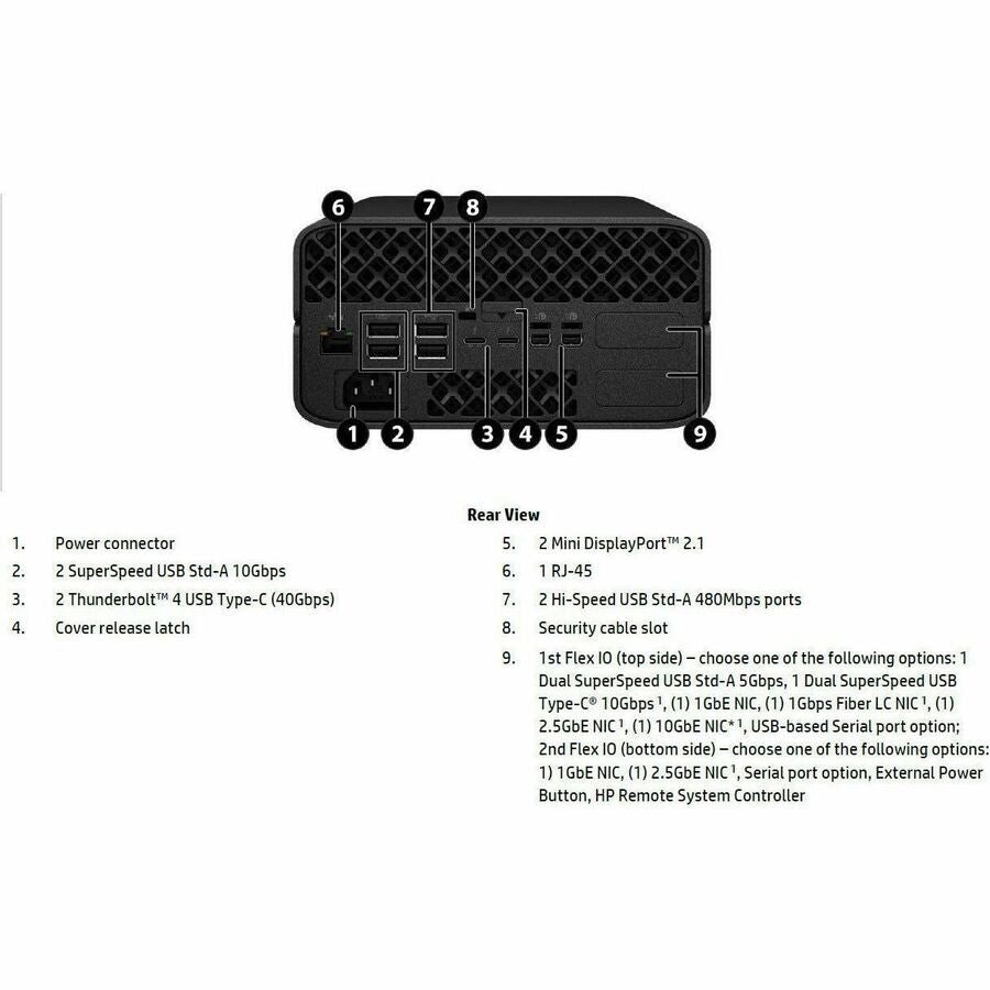 HP Z2 Mini G1a Workstation - 1 x AMD Ryzen AI MAX PRO 385 - 64 GB - 1 TB SSD - Mini PC - Jet Black — BN4F8UT#ABA