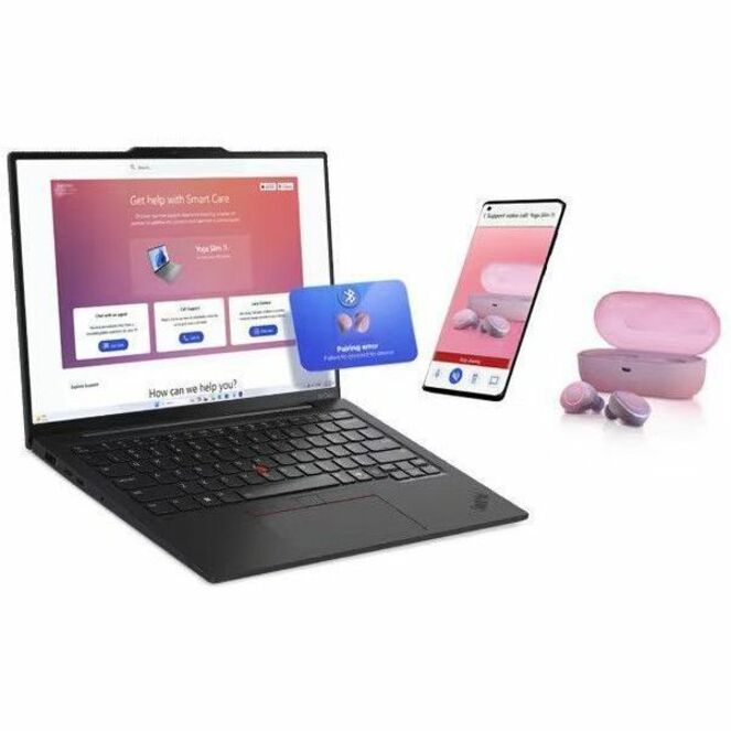 Lenovo ThinkPad X1 Carbon Gen 13 21NS005UUS 14" Touchscreen Copilot+ PC Notebook - WUXGA - Intel Core Ultra 7 268V - vPro Technology - Intel Evo Platform - 32 GB - 512 GB SSD - English Keyboard - Black Paint — 21NS005UUS