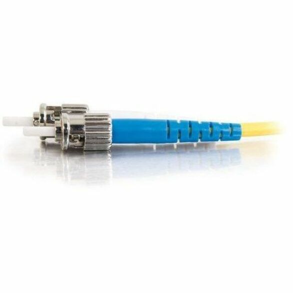 C2G-5m ST-ST 9/125 OS1 Duplex Singlemode PVC Fiber Optic Cable - Yellow — 25933