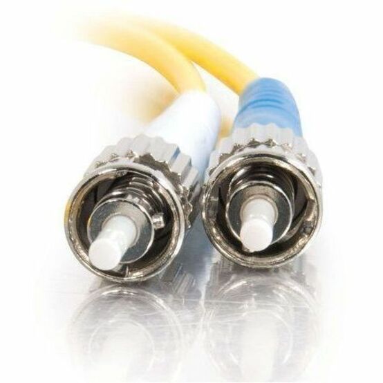 C2G-5m ST-ST 9/125 OS1 Duplex Singlemode PVC Fiber Optic Cable - Yellow — 25933