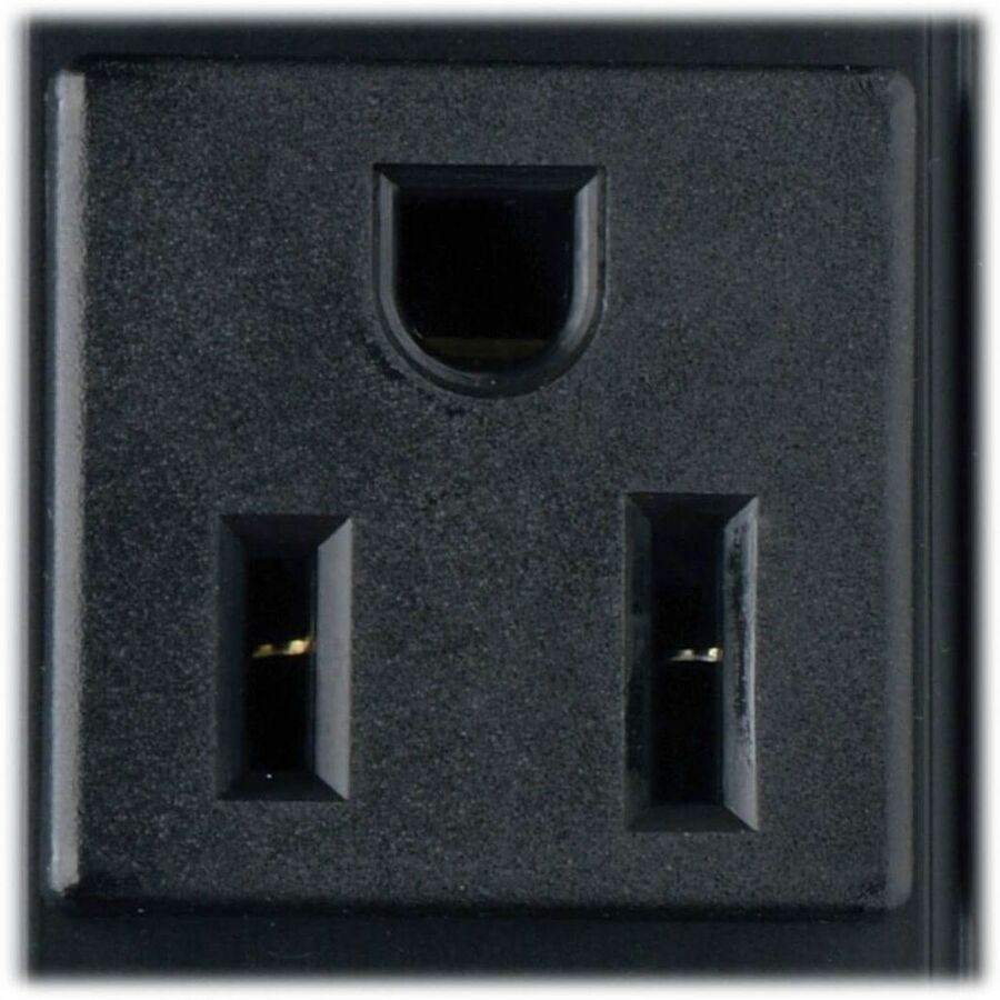 Eaton Tripp Lite Series 1.4kW Single-Phase Local Metered PDU, 120V Outlets (16 5-15R), 5-15P, 15 ft. (4.57 m) Cord, 0U Vertical, 48 in. — PDUMV15