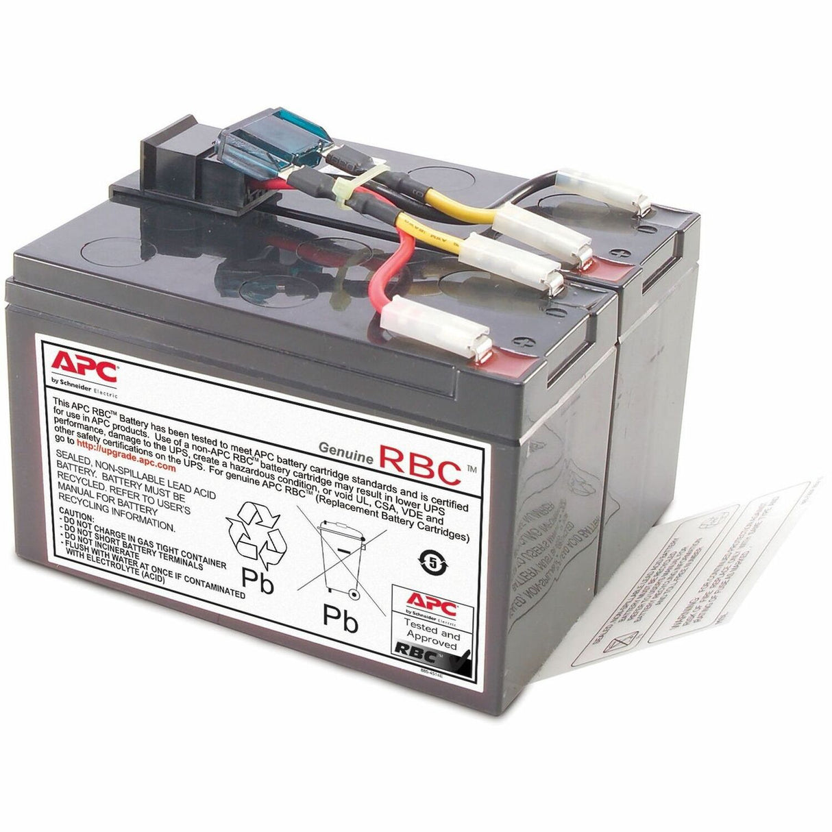 APC Replacement Battery Cartridge for Smart-UPS Line Interactive, 24V 17Ah lead-acid battery, 2-year repair or replace warranty — RBC48