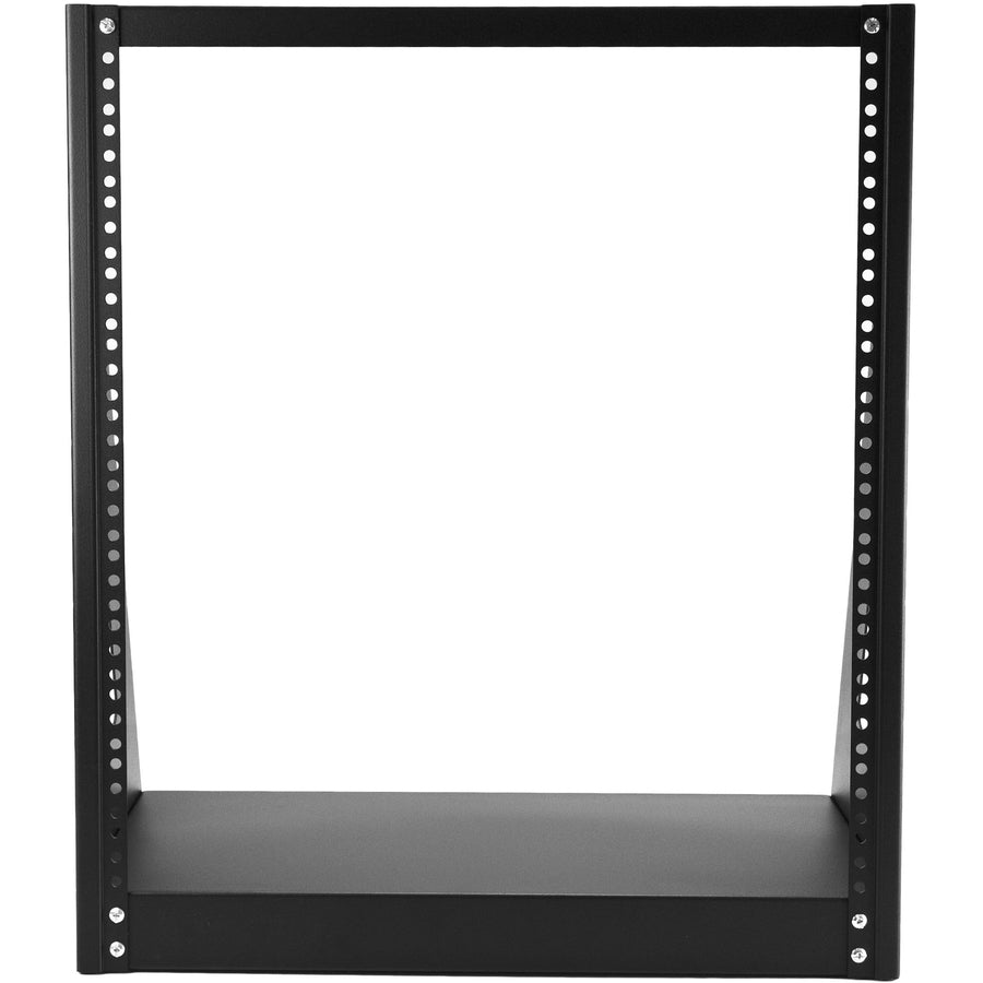 StarTech.com 2-Post 12U Heavy-Duty Desktop Server Rack, Small Open Frame 19in Network Rack for Home/Office IT Equipment, TAA Compliant — 2POSTRACK12