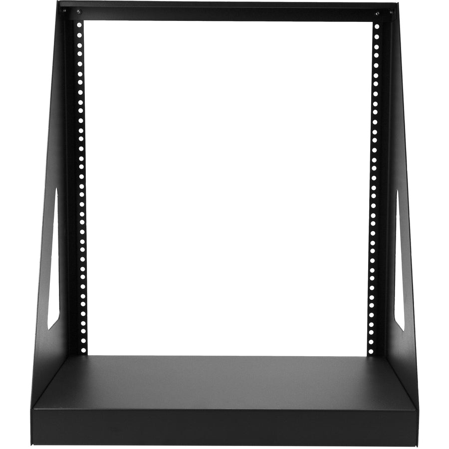 StarTech.com 2-Post 12U Heavy-Duty Desktop Server Rack, Small Open Frame 19in Network Rack for Home/Office IT Equipment, TAA Compliant — 2POSTRACK12