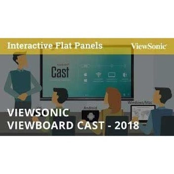 ViewSonic IFP5550 55 Inch ViewBoard 4K Interactive Flat Panel Display with 20-Point Touch, Integrated Microphone and HDMI, RJ45 — IFP5550-E4