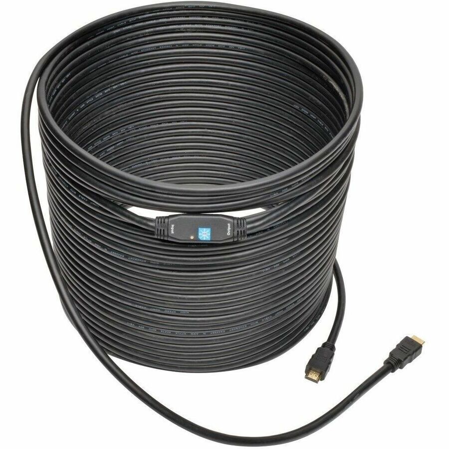 Eaton Tripp Lite Series Active High-Speed HDMI Cable with Built-In Signal Booster (M/M), Black, 80 ft. (24.38 m) — P568-080-ACT