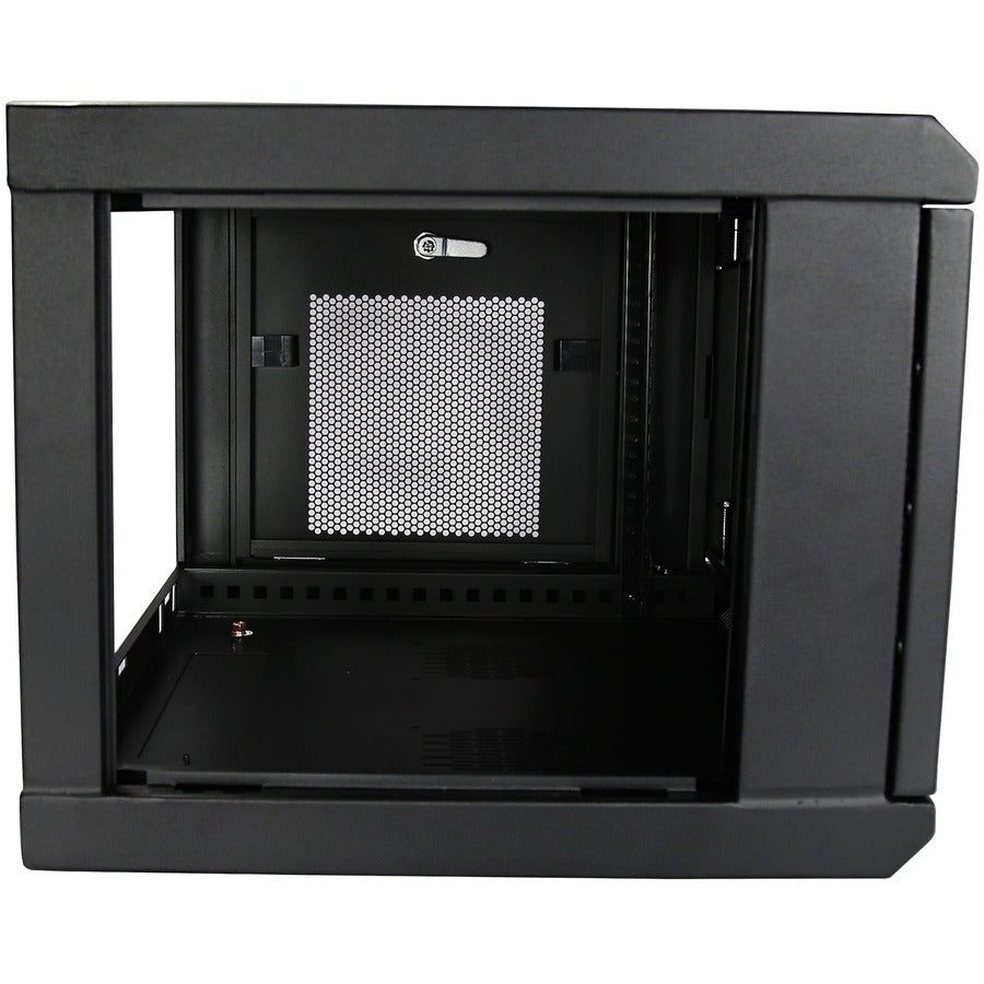 StarTech.com 2-Post 6U Wall Mount Network Cabinet, 19" Wall-Mounted Server Rack for Data / IT Equipment, Small Lockable Rack Enclosure — RK616WALM