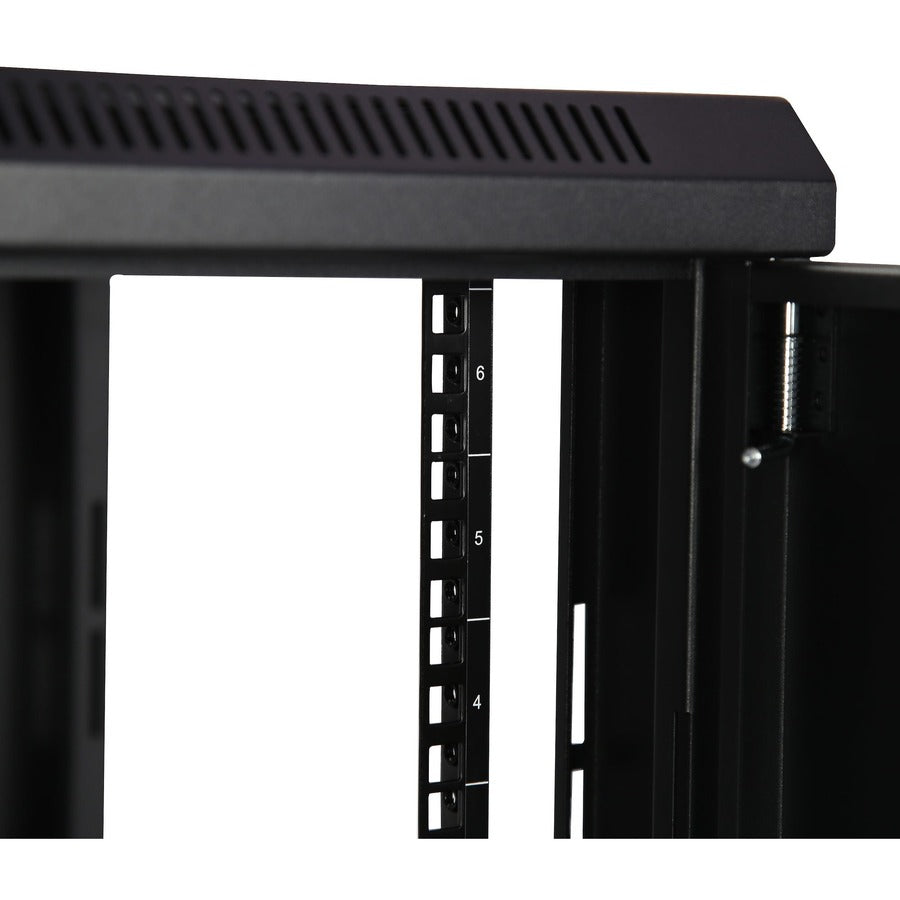 StarTech.com 2-Post 6U Wall Mount Network Cabinet, 19" Wall-Mounted Server Rack for Data / IT Equipment, Small Lockable Rack Enclosure — RK616WALM