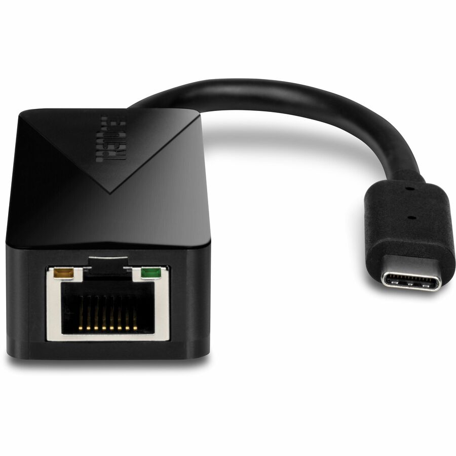 TRENDnet USB Type-C to Gigabit Ethernet LAN Wired Network Adapter, Windows & Mac Compatible, Nintendo Switch, USB-C to Gigabit Ethernet Adapter, Black, TUC-ETG