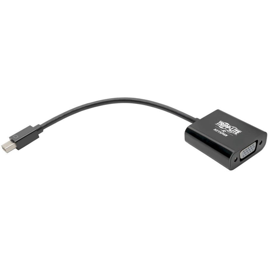 Eaton Tripp Lite Series Keyspan Mini DisplayPort to Active VGA Adapter, Video Converter (M/F), Black, 6-in. (15.24 cm) — P137-06N-VGAB