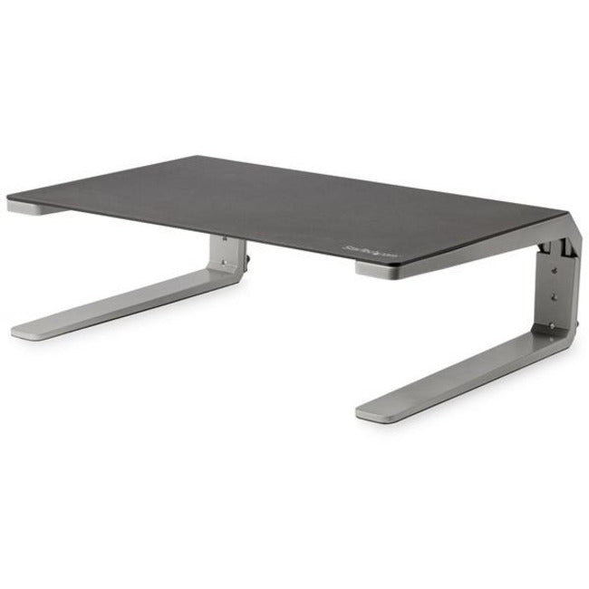 StarTech.com Monitor Riser Stand, For up to 32" (22lb/10kg) Monitor, Monitor Riser, Steel&Aluminum, Monitor Shelf w/ Three Height Settings — MONSTND