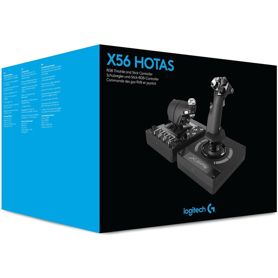 Logitech X56 H.O.T.A.S. RGB Throttle and Stick Simulation Controller — 945-000058