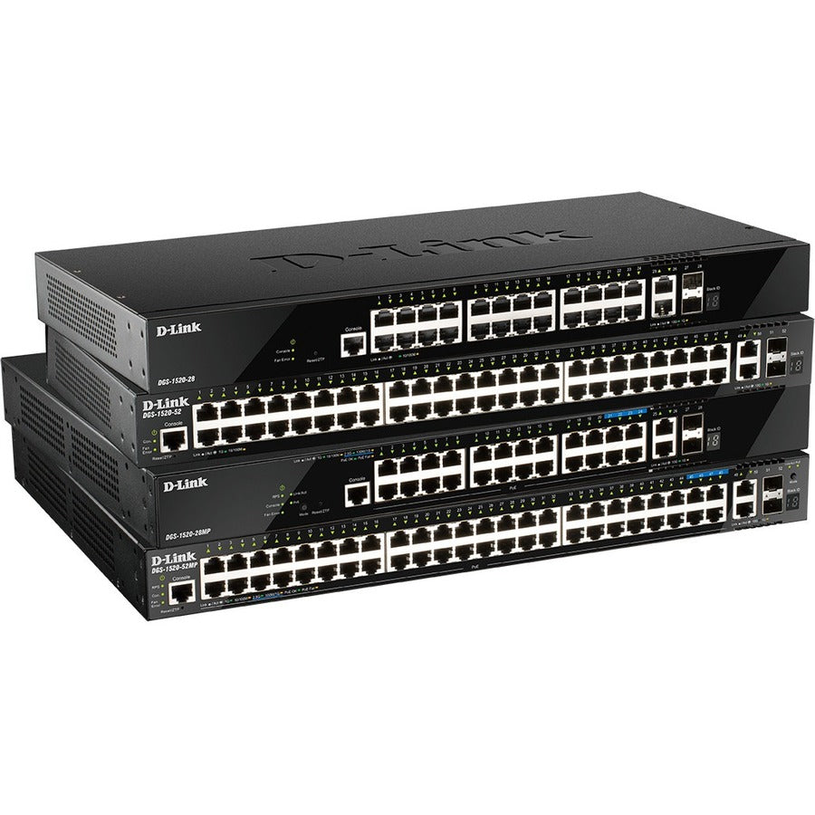 D-Link DGS-1520-28MP Layer 3 Switch — DGS-1520-28MP