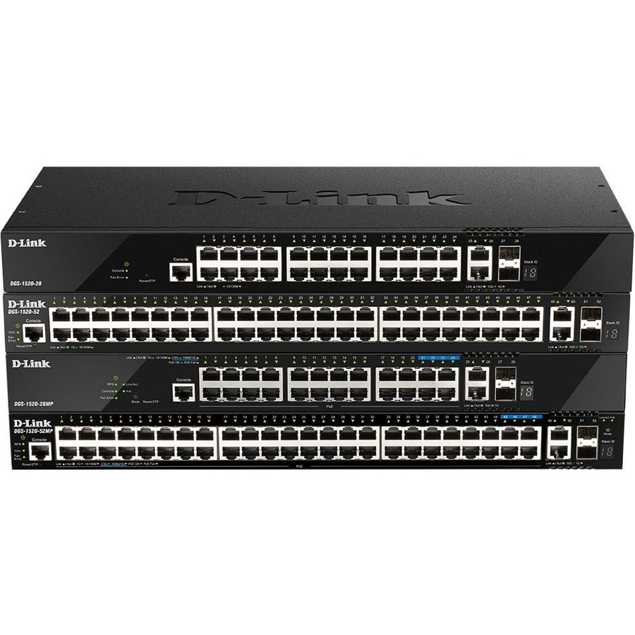 D-Link DGS-1520-28MP Layer 3 Switch — DGS-1520-28MP
