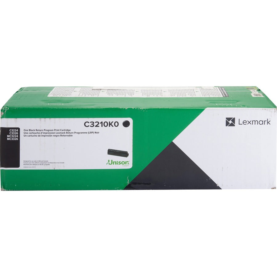 Lexmark Unison Original Laser Toner Cartridge - Black - 1 Each — C3210K0