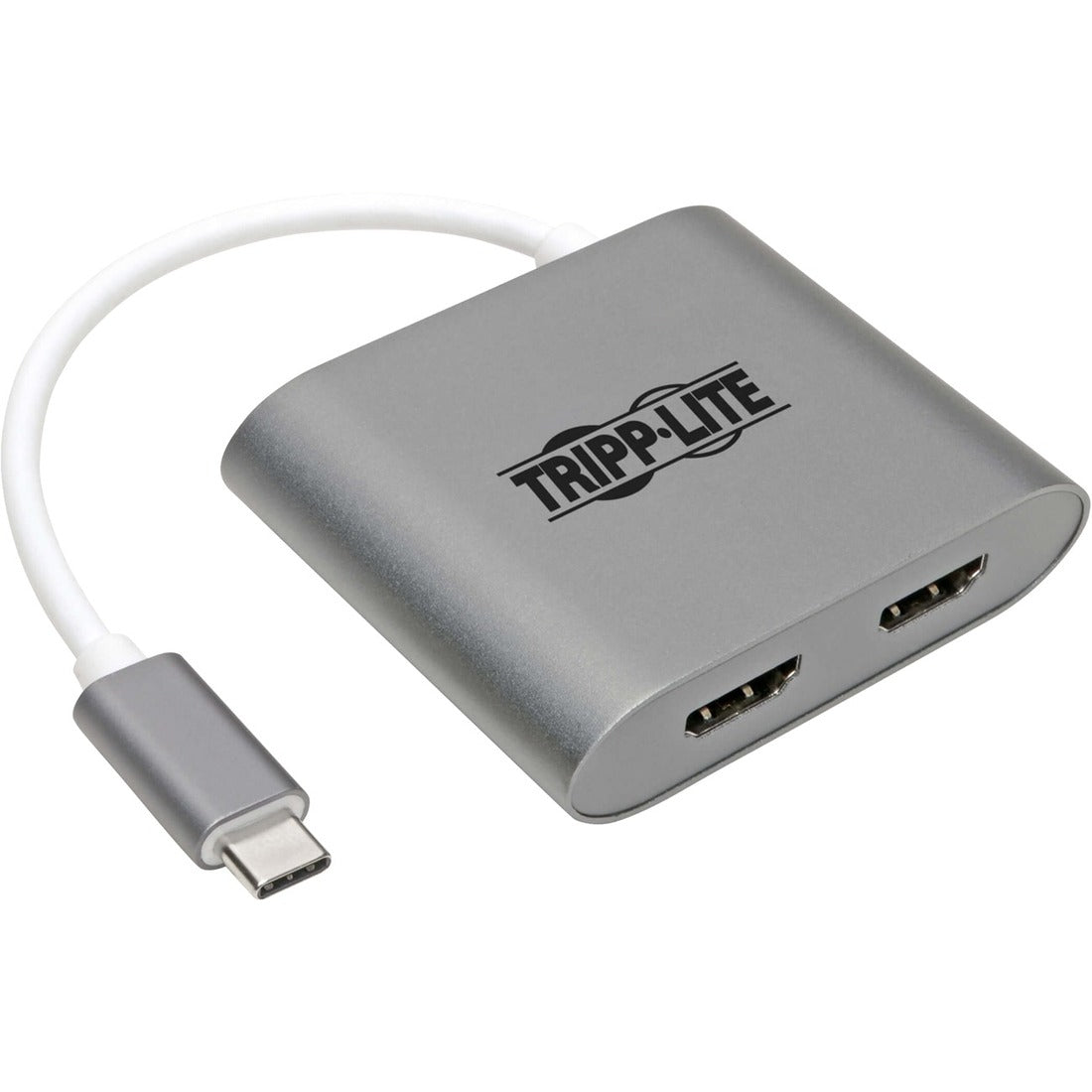 Eaton Tripp Lite Series USB-C Adapter, Dual HDMI 4K MST Adapter (M/2xF), Gray — U444-06N-2H-MST