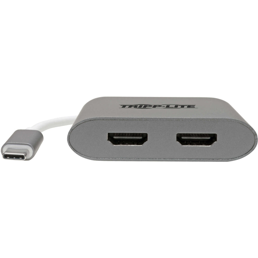 Eaton Tripp Lite Series USB-C Adapter, Dual HDMI 4K MST Adapter (M/2xF), Gray — U444-06N-2H-MST