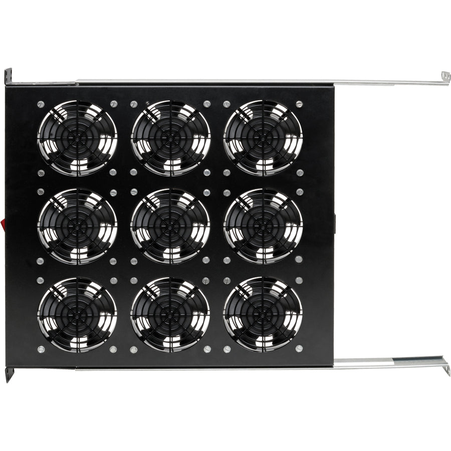 Eaton Tripp Lite Series Fan Tray for 19 in. Racks - 1U, 9 120V High-Performance Fans, 864 CFM, C14 Inlet — SRFANTRAY9