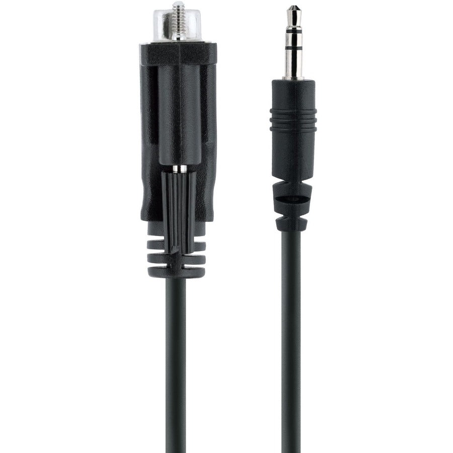 StarTech.com 3ft (1m) DB9 to 3.5mm Serial Cable for Serial Device Configuration, RS232 DB9 Male to 3.5mm for Calibrating via Audio Jack — 9M351M-RS232-CABLE