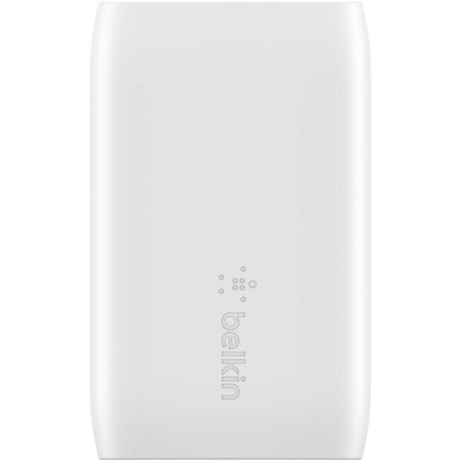 Belkin BoostCharge Dual Wall Charger with PPS (USB-C Cable with Lightning Connector included) - Power Adapter — WCB007dq1MWH-B5