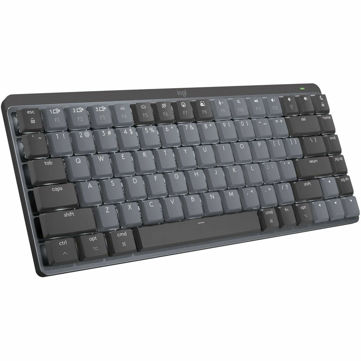 Logitech MX Mechanical Mini for Mac Wireless Illuminated Keyboard, Low-Profile Switches, Tactile Quiet Keys, Space Gray — 920-010831