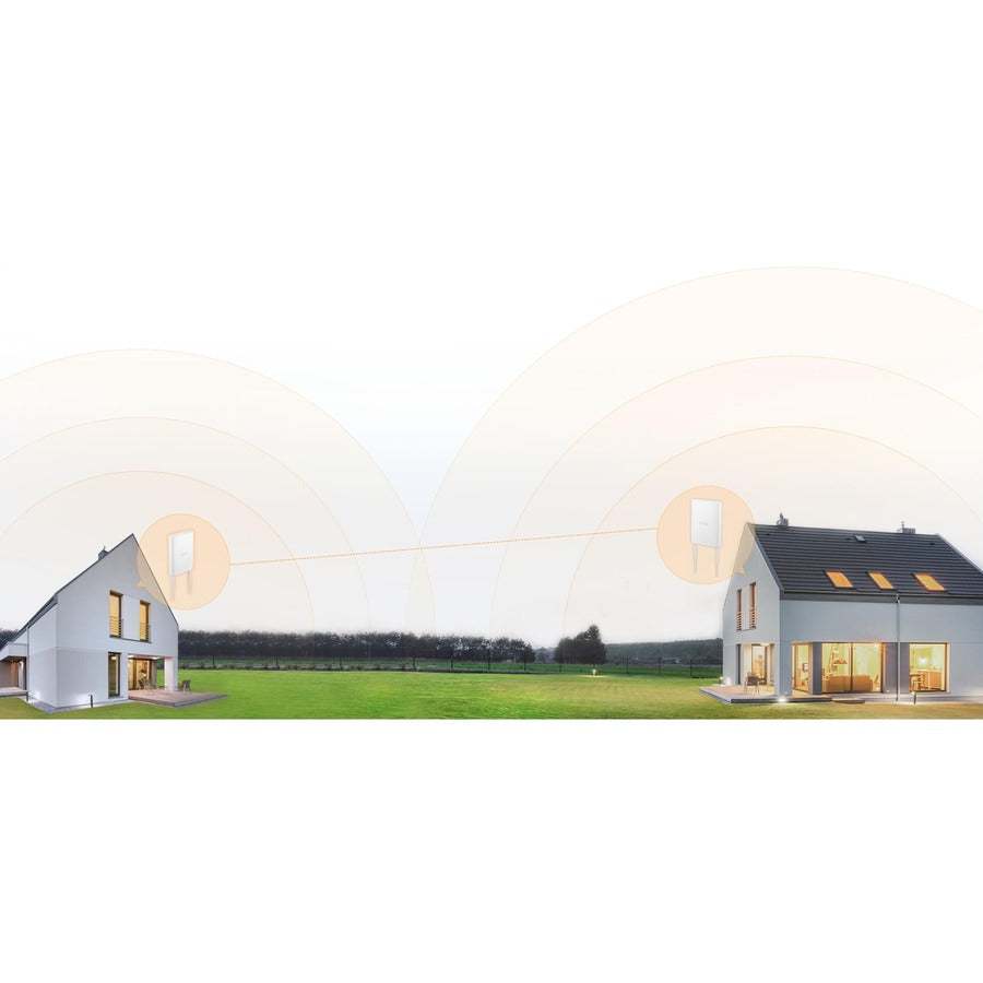 Zyxel WiFi 6 AX1800 Wireless Gigabit Outdoor Access Point | IP55 Rated | Mesh, Seamless Roaming & MU-MIMO | WPA3-PSK Security | Cloud, App or Direct Management | PoE+ Injector Included | NWA55AXE