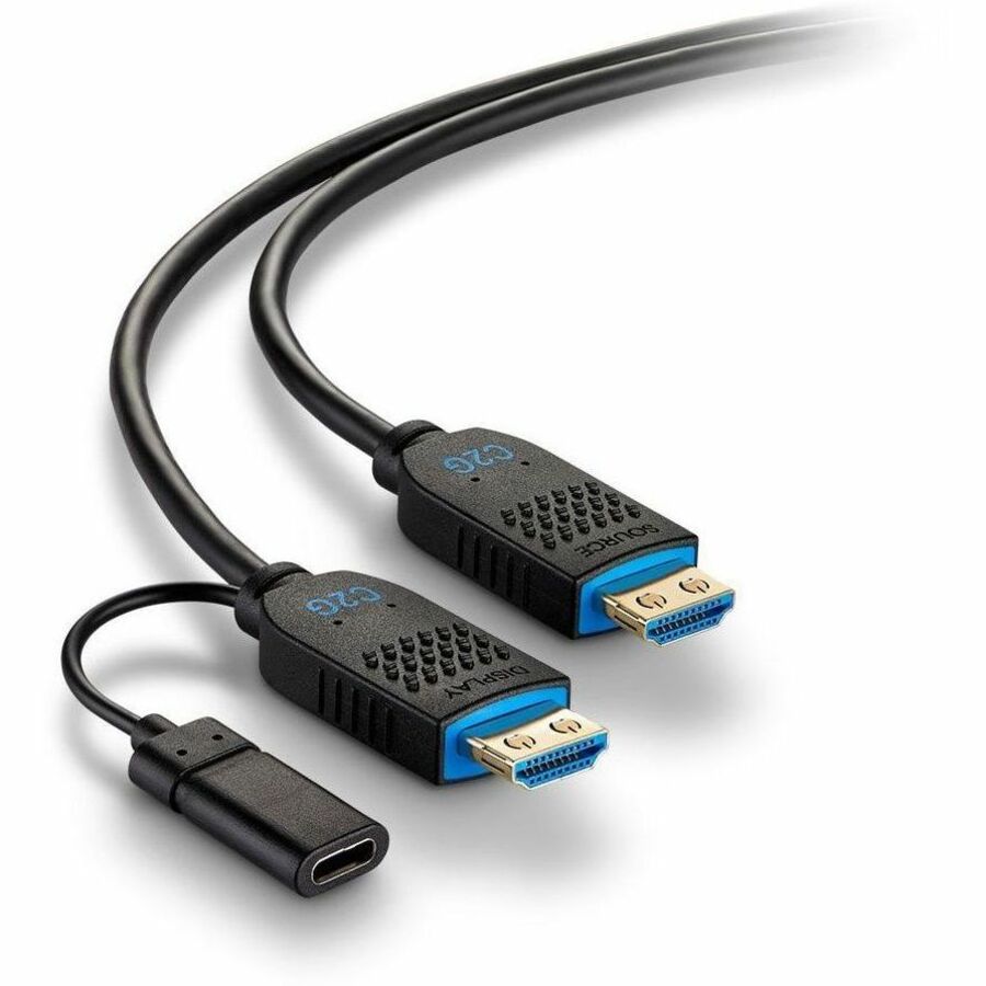 C2G 75ft Performance Series High Speed HDMI Cable - Active Optical Cable - Plenum Rated - 4K 60Hz - M/M - Black — C2G41485