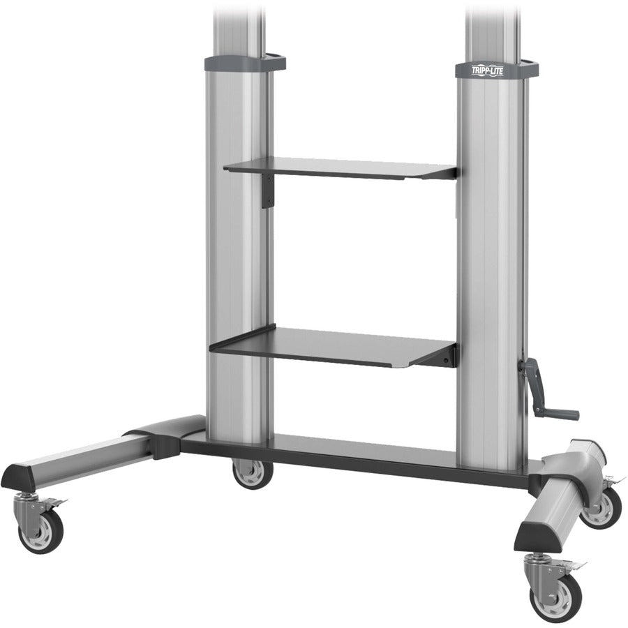 Eaton Tripp Lite Series Safe-IT Heavy-Duty Rolling TV Cart with Height-Adjusting Crank Handle for 60 to 100-inch Displays — DMCS60100XXCK