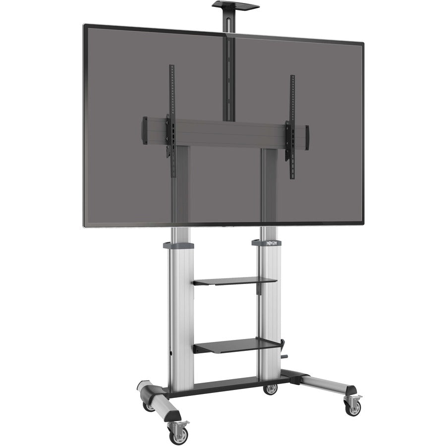 Eaton Tripp Lite Series Safe-IT Heavy-Duty Rolling TV Cart with Height-Adjusting Crank Handle for 60 to 100-inch Displays — DMCS60100XXCK
