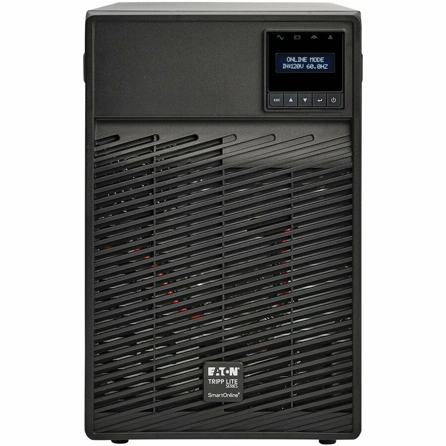Eaton Tripp Lite Series SmartOnline 120V 700VA 630W Double-Conversion UPS, 6 Outlets, Network Card Option, LCD, USB, DB9, Tower — SU700XLCD