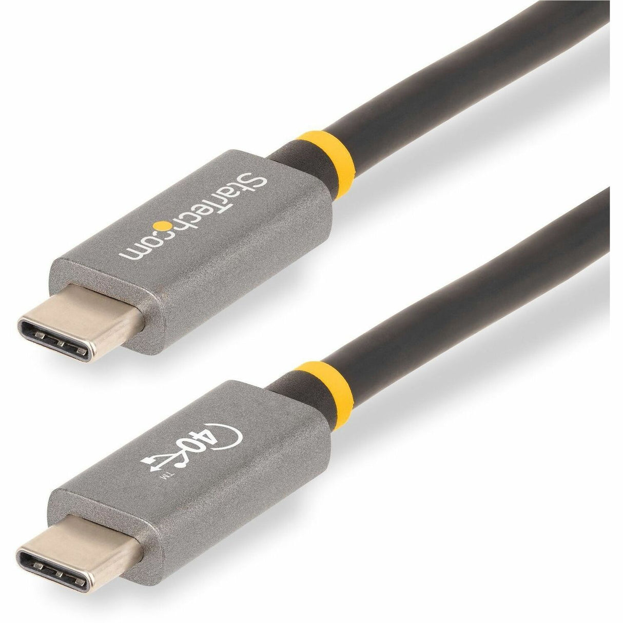 StarTech.com 3ft (1m) USB4 Cable, USB-IF Certified USB-C Cable, 40 Gbps, 100W, 8K 60Hz, Compatible w/Thunderbolt 4/3/USB 3.2, USB Type-C — CC1M-40G-USB-CABLE