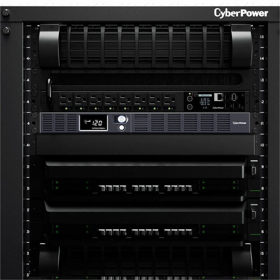 CyberPower OR700LCDRM1U Smart App LCD UPS Systems — OR700LCDRM1U