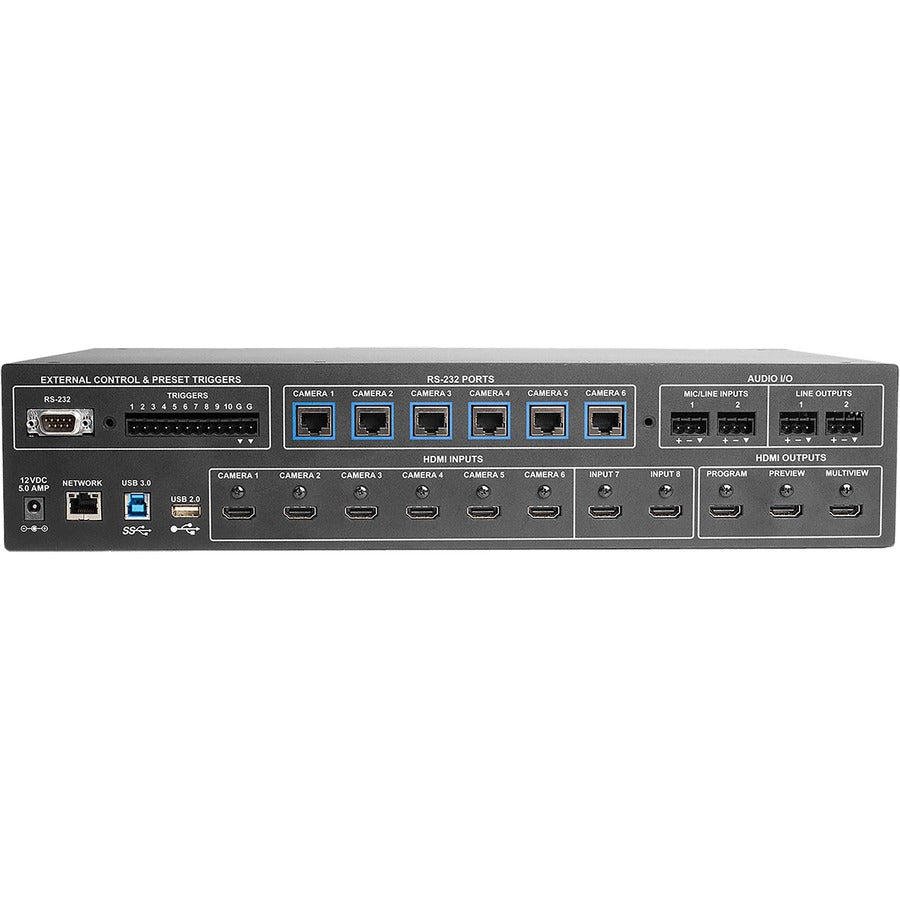 Vaddio AV Bridge MatrixMIX Production System - Includes Switcher and PCC Controller - Black — 999-5660-500