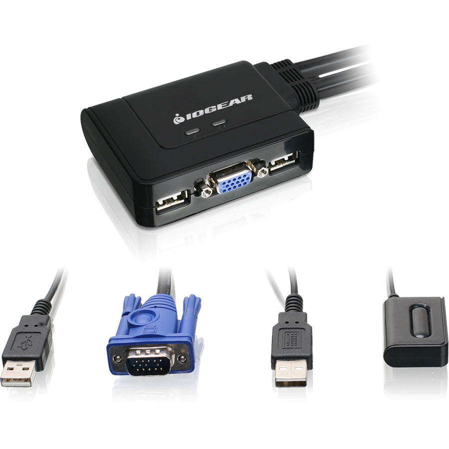 IOGEAR 2-Port VGA and DisplayPort KVM Switch Kit — GCS22DPKIT